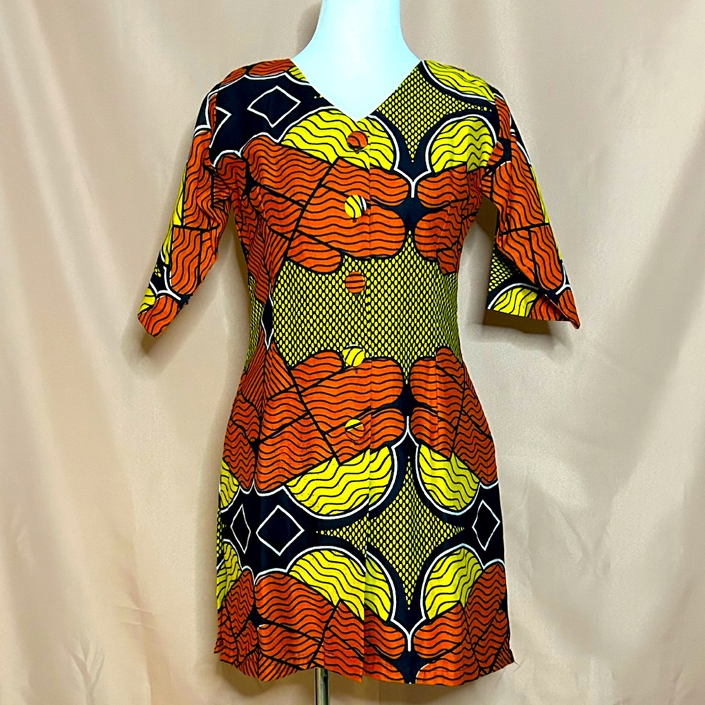 African print dress/long top